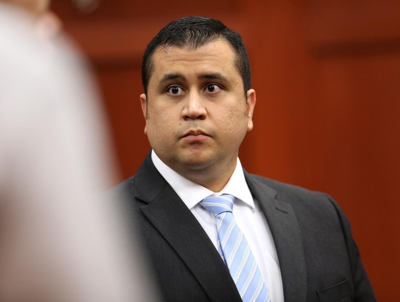 George Zimmerman leaves court at the end of his 16th day of his trial in Seminole circuit court, in Sanford, Fla., Monday, July 1, 2013. Zimmerman is accused in the fatal shooting of Trayvon Martin. (Joe Burbank/Orlando Sentinel/POOL) newsgate CCI B583027756Z.1