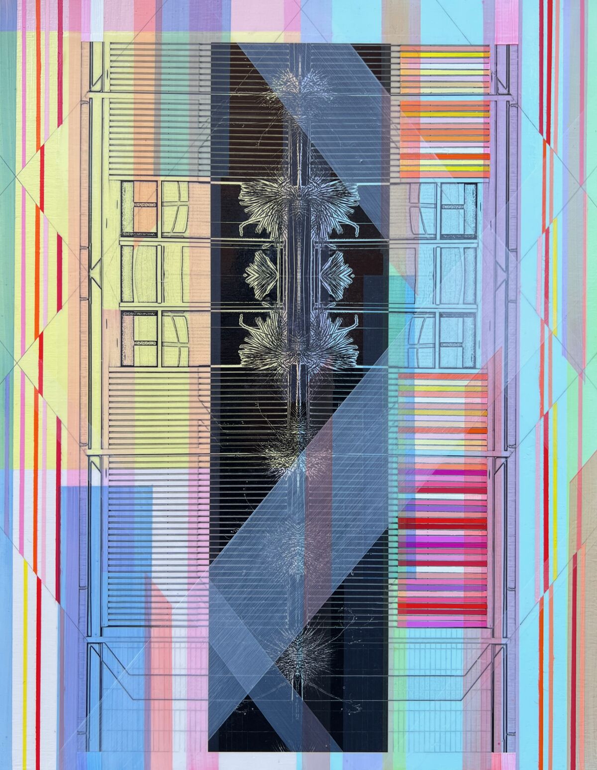"Exhale, Palm Springs," an acrylic on wood by San Diego contemporary artist Tim Novara.