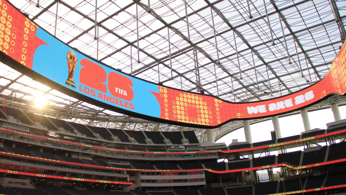 A see-through roof over a stadium.
