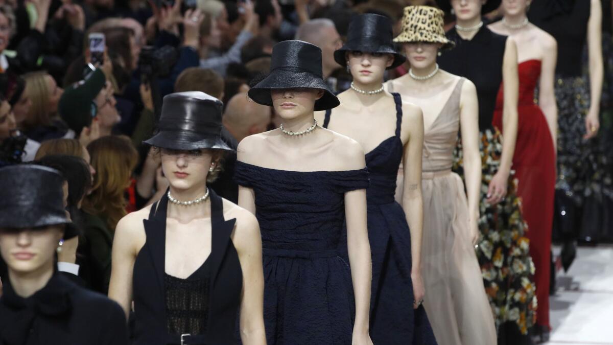 A look at the finale of the fall and winter 2019 Dior women's ready-to-wear collection, which was presented Feb. 26, 2019, during Paris Fashion Week.