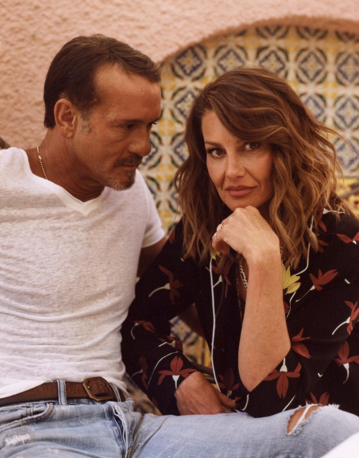 Los Angeles, CA: May 10, 2022 - Tim McGraw and Faith Hill, photographed at the Beverly Hills Hotel,