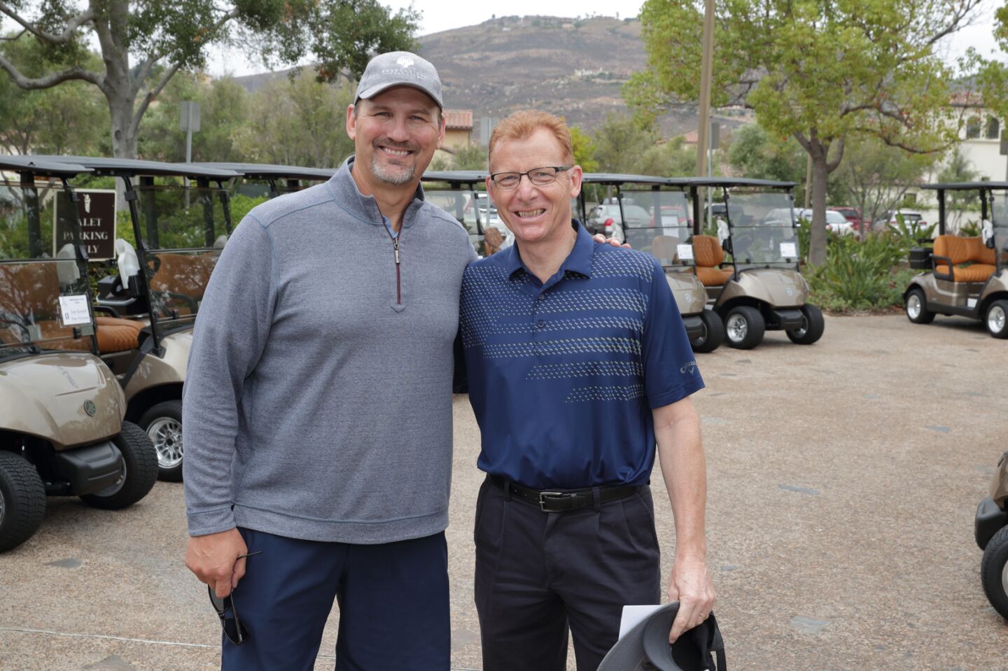 Donnie Dee (Pres & CEO San Diego Rescue Mission), Ted Axe (GM Lomas Santa Fe Country Club)
