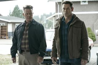 Robert Patrick, left, and John Cena in "Peacemaker" on HBO Max.