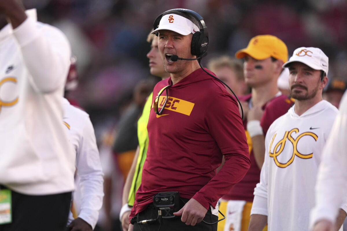 Lincoln Riley Isc Coach USC joins Nebraska and Ohio State skipping a spring football game - Los ...
