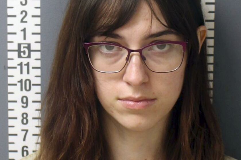 This booking photo provided by the Dauphin County, Pa., Prison, shows Riley June Williams. Federal authorities on Monday, Jan. 18, 2021, arrested Williams, whose former romantic partner says she took a laptop from House Speaker Nancy Pelosi’s office during the riot at the U.S. Capitol earlier this month. (Dauphin County Prison via AP)