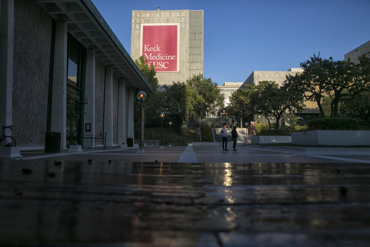 LOS ANGELES, CA, WEDNESDAY, JULY 12, 2017 - The campus of the Keck School of Medicine of USC. (Robert Gauthier/Los Angeles Times)