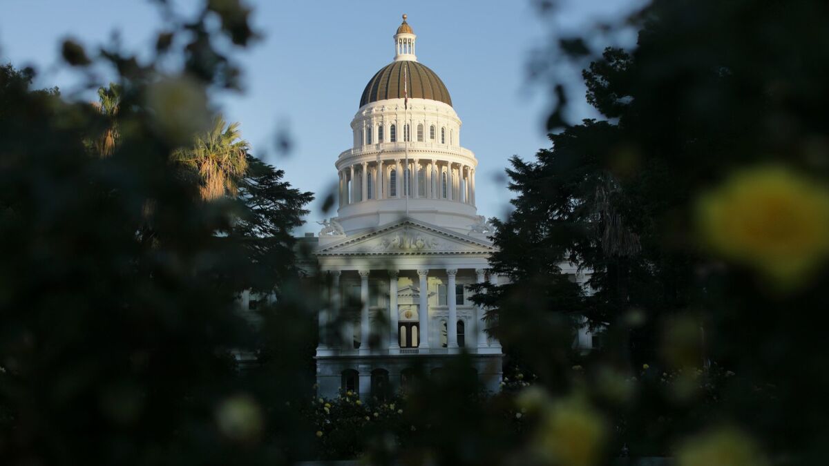 The capitol building in Sacramento on Oct. 26, 2017.