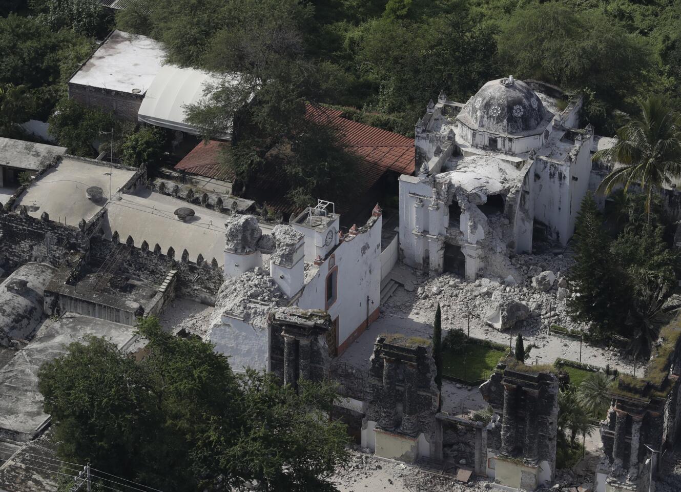 Churches damaged in Mexico earthquake