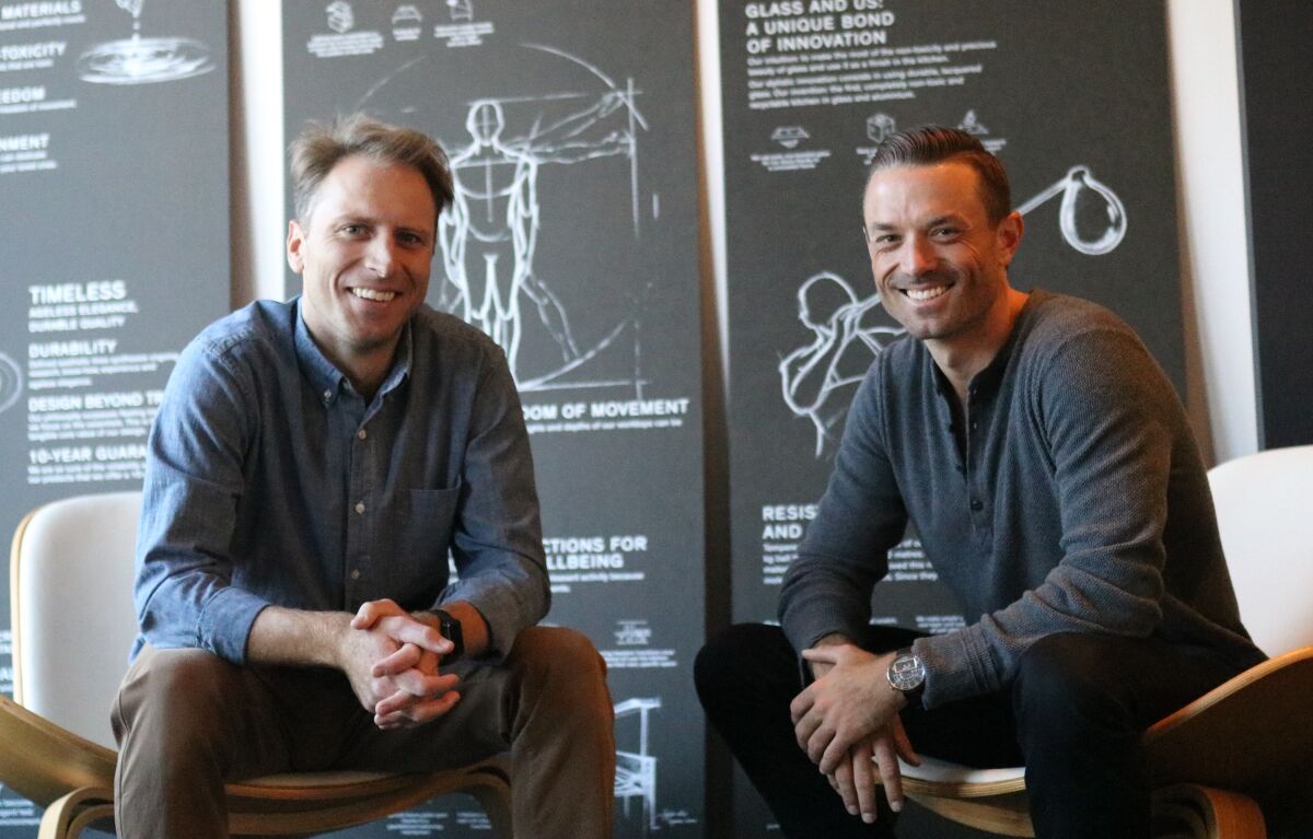 La Jollans George Kramb (left) and Patrick Frank started a website to help patients with their journey through surgery.