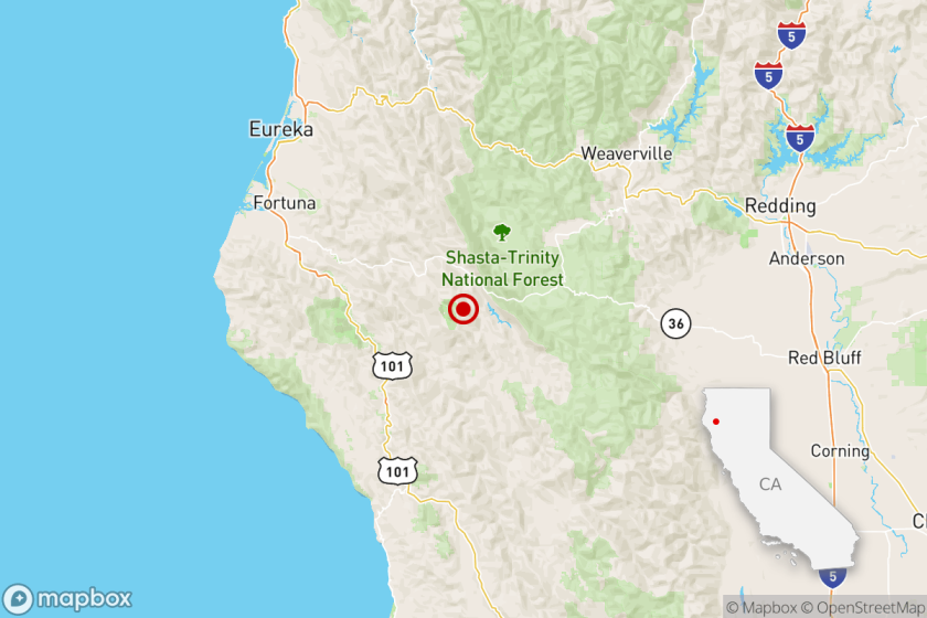 A magnitude 4.2 earthquake was felt 34 miles from Fortuna, Calif., early Thursday.