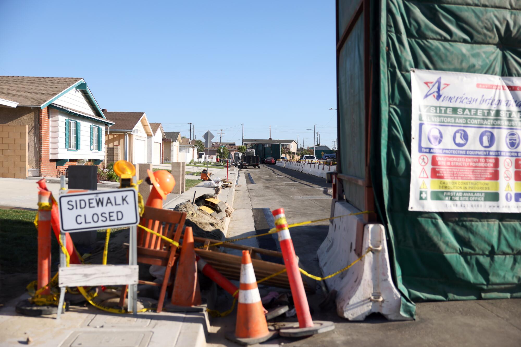 The Carousel neighborhood of Carson undergoes a years long cleanup of tons of soil contaminated with hazardous waste 