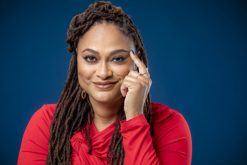 HOLLYWOOD, CA - AUGUST 05, 2019 - Writer-director Ava DuVernay photographer at Mlk Studios in Hollywood, CA, August 05, 2019. DuVernay has been nominated for an Emmy for the Netflix limited series "When They See Us," a bio pic about the Central Park 5, five young men imprisoned for the attack on a jogger in the park and years later exonerated. (Ricardo DeAratanha / Los Angeles Times)