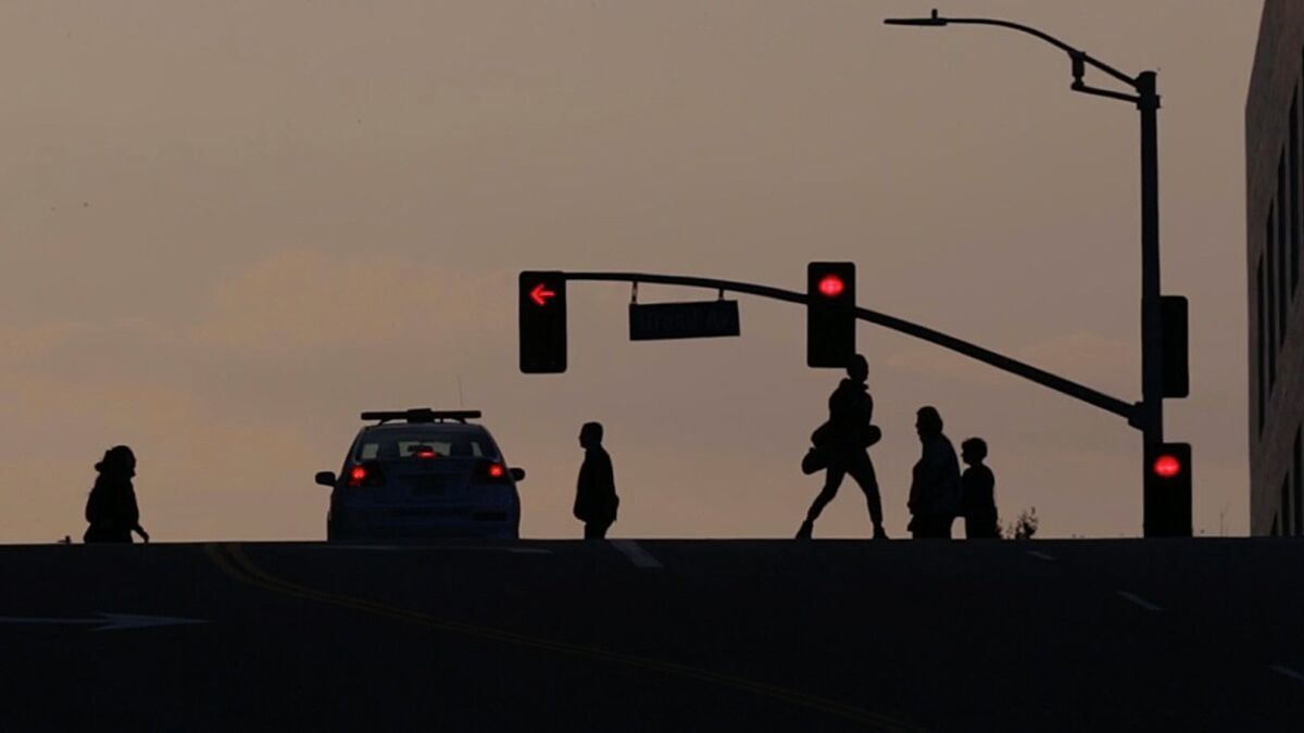 The number of pedestrian deaths in Los Angeles rose 17% over a one-year period, city officials said this week.