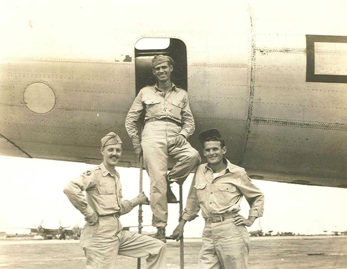 Three Texans were aboard a B-29 that crashed in China in 1944: Lt. Garl Bud Ray, who was the plane's co-pilot; Lt. Charles Gray, the flight observer; and Sgt. Virgil Bailey, a gunner. (Linda Potter)