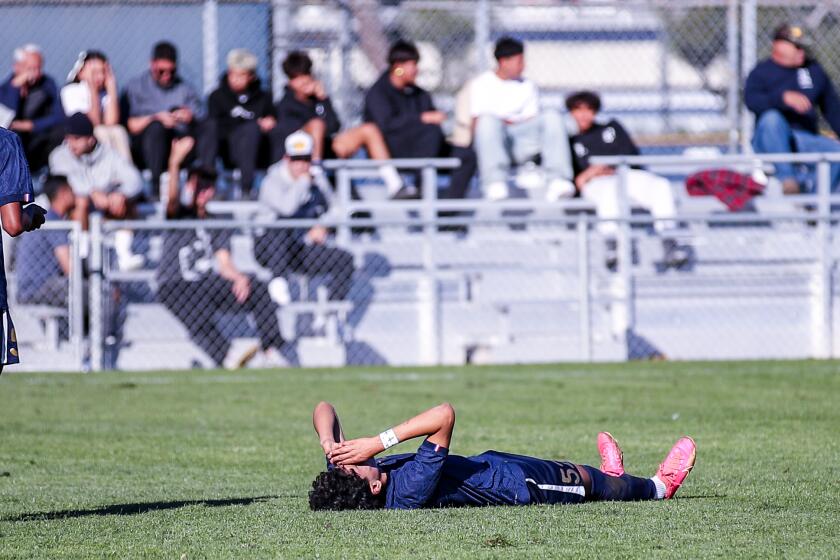 Soccer players going down trying to convince officials to call a penalty is an art in the sport.