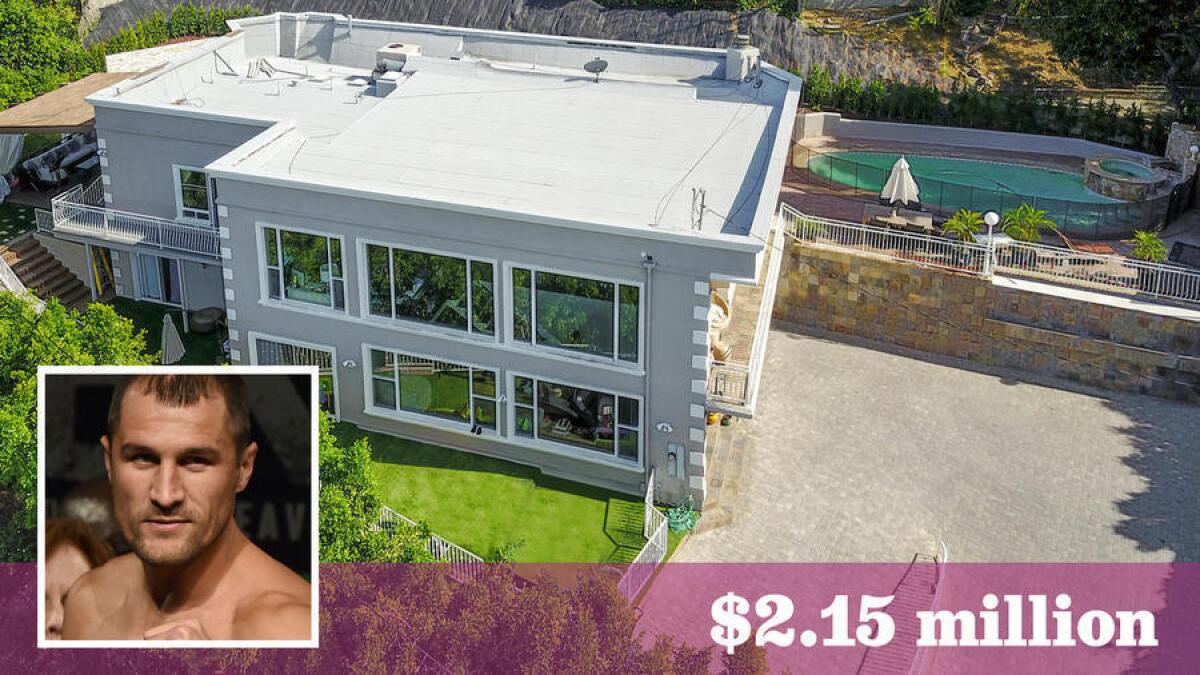 Russian boxer Sergey Kovalev is asking $2.15 million for his knoll-top home in Sherman Oaks.