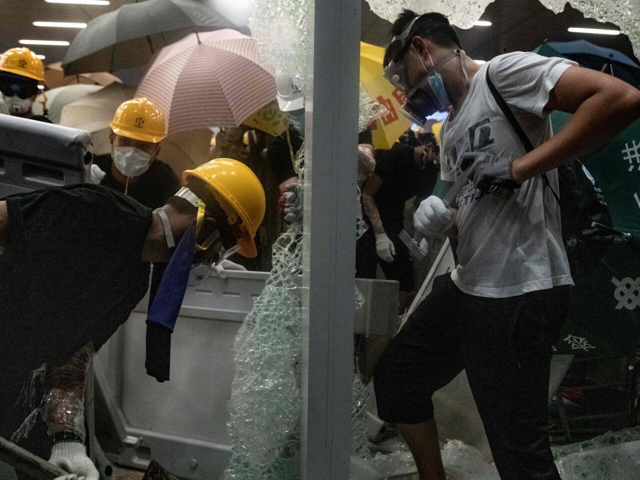 Protests in Hong Kong turn violent