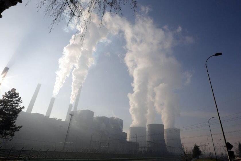 Mandatory Credit: Photo by FEHIM DEMIR/EPA-EFE/REX (10031309f) A general view of steam rising from the cooling towers of a coal fired thermal power plant in Tuzla, Bosnia and Herzegovina, 12 December 2018. According to the UN report, carbon dioxide (CO2) emissions have increased for the first time in four years. The United Nations Conference COP24, held in Poland, Katowice until 14 December 2018, is fighting for a common position in the fight against climate change. CO2 Emissons Report United Nations, Tuzla, Bosnia And Herzegovina - 12 Dec 2018 ** Usable by LA, CT and MoD ONLY **
