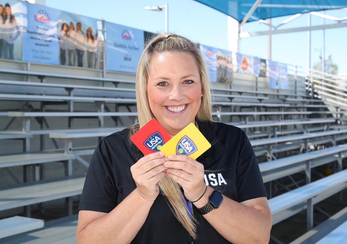 Jenn McCall hopes she doesn't have to hand out any yellow or red cards at the 2024 Olympic Games in Paris this summer.