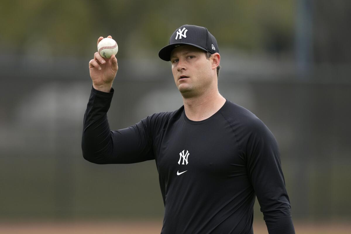 New York Yankees starting pitcher Gerrit Cole
