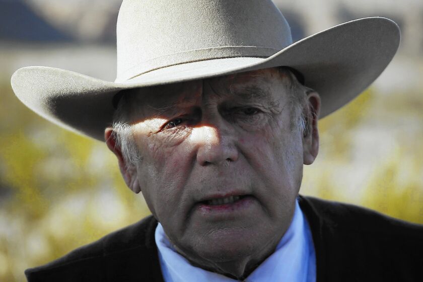 Nevada rancher Cliven Bundy last month.