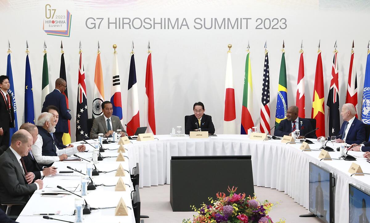 G7 urges China to press Russia to end war in Ukraine, respect Taiwan's  status, fair trade rules - The San Diego Union-Tribune