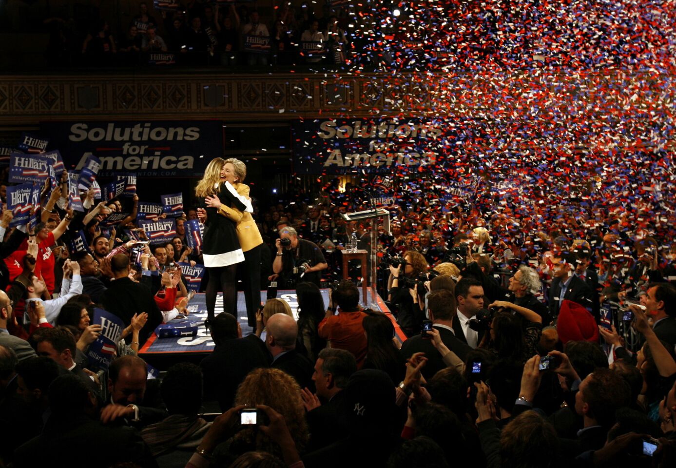 Hillary and Chelsea Clinton in 2007