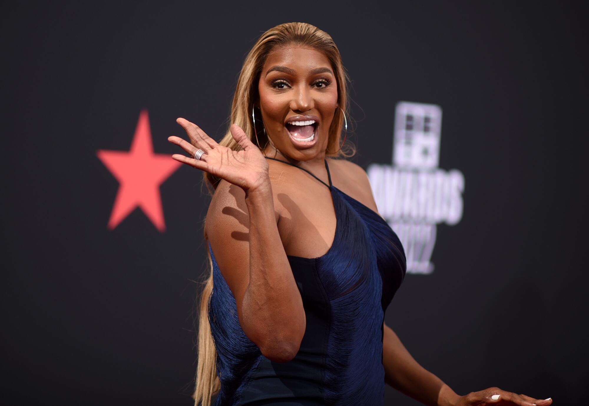 NeNe Leakes arrives at the BET Awards on June 26, 2022, at the Microsoft Theater in Los Angeles. 