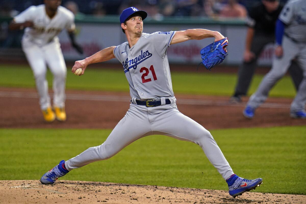 El pitcher abridor de los Dodgers de Los Ángeles  