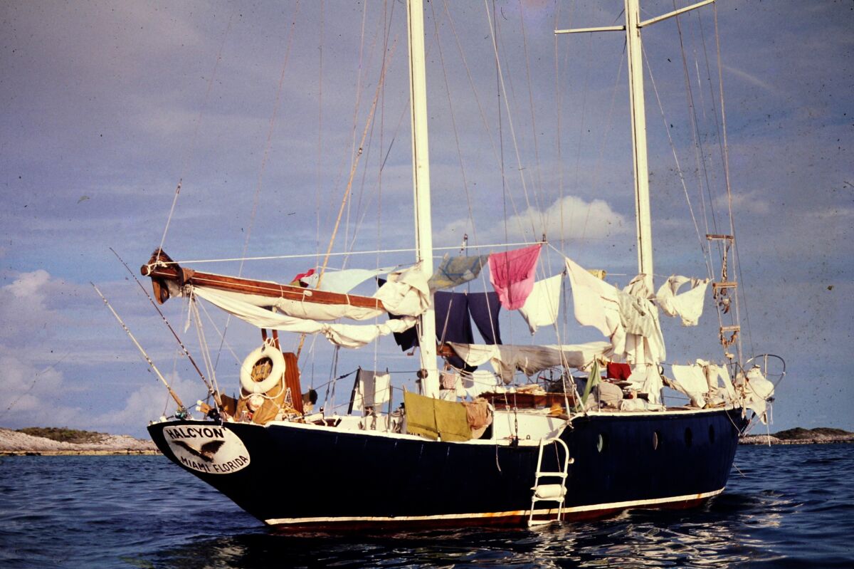 The family's ship on laundry day.