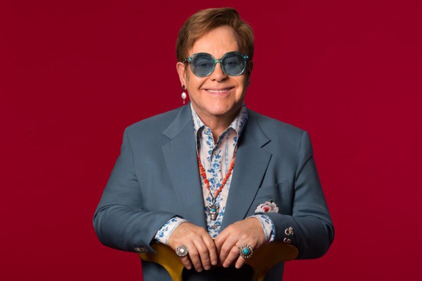 EXCLUSIVE PHOTO. FOR SUNDAY CALENDAR STORY RUNNING 10/20. DO NOT USE PRIOR.*****Elton John has a new autobiography out entitled "Me."