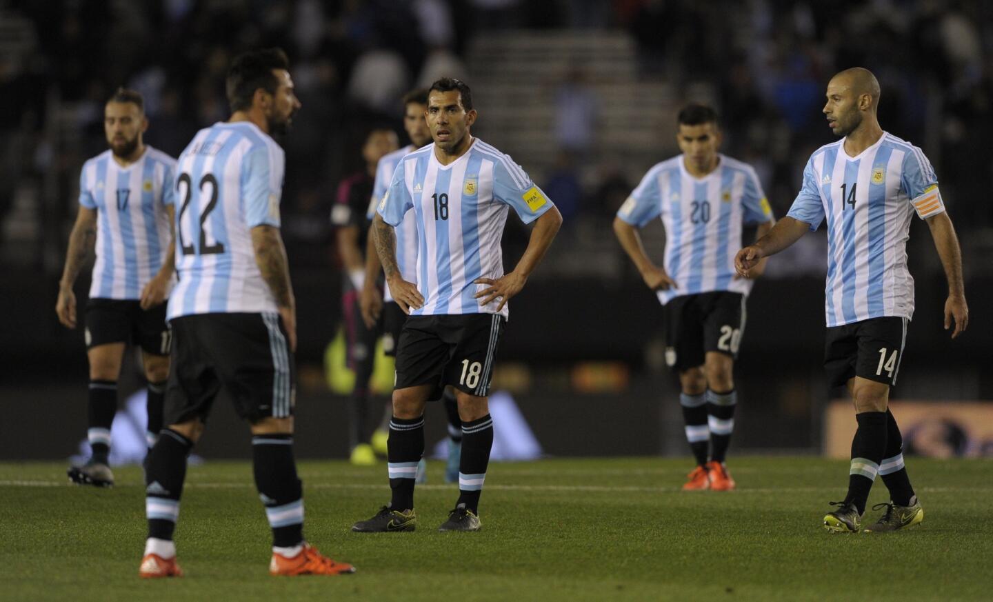 Los argentinos fueron exhibidos por Ecuador en el Estadio Monumental de Buenos Aires.