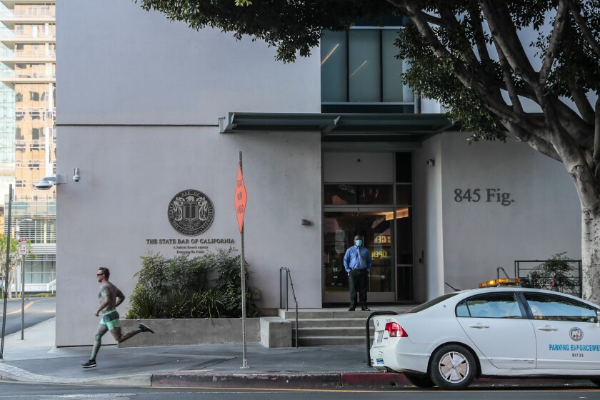 The State Bar of California offices in downtown Los Angeles.