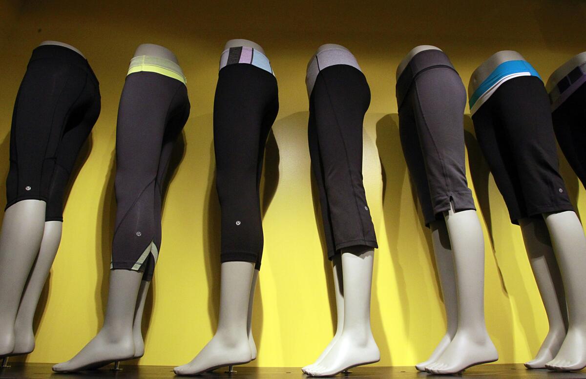 Lululemon shares trade down after see-through pants yanked