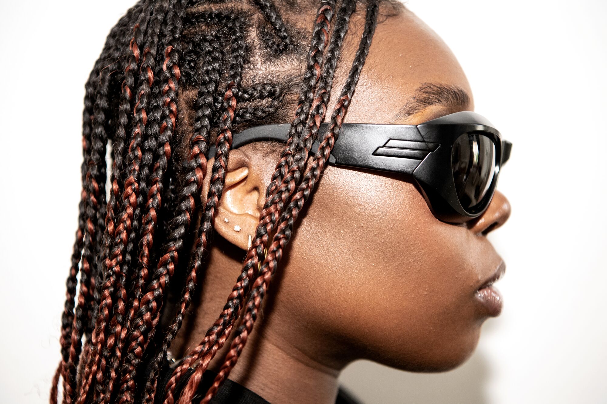 Fashion stylist Danasia Sutton in Koreatown on Saturday, April 2, 2022 in Los Angeles, CA.