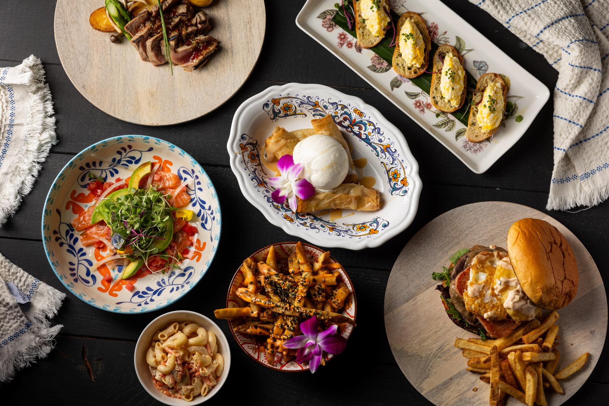 Asian fusion dishes from Strong Water Anaheim executive chef Steve Kling.