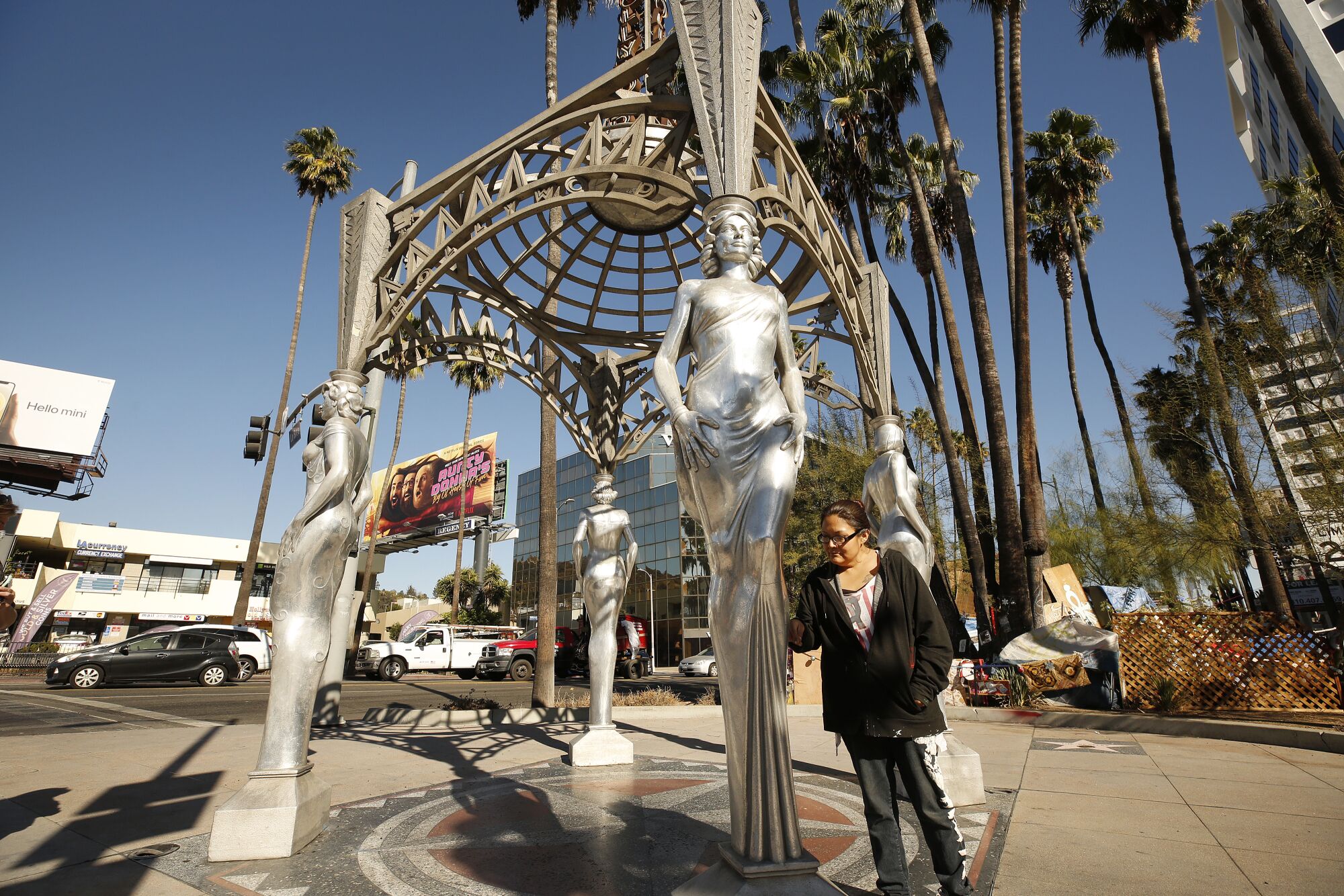  Rochelle Begaye takes a close look at the Four Ladies of Hollywood art deco-style sculpture 