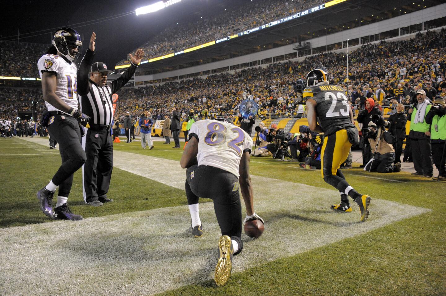 The Ravens had never beaten the Pittsburgh Steelers in the postseason until they dominated their archrival on the Steelers' home field in the wild-card round. The 30-17 victory might have been the Ravens' most complete performance of the season.