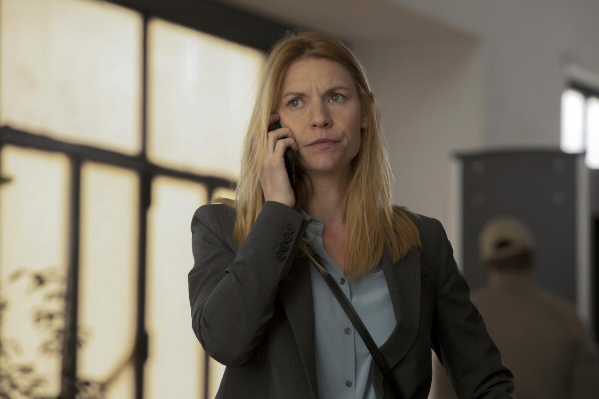 Claire Danes in “Homeland.”