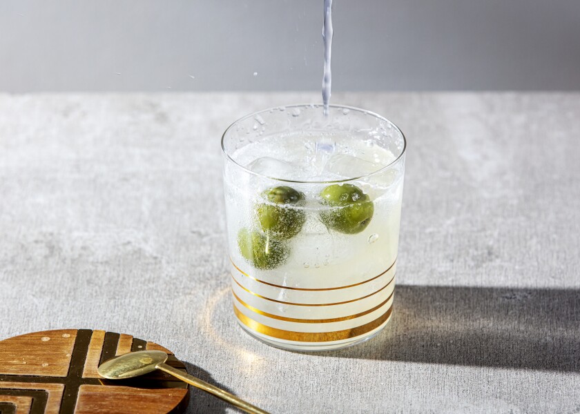 Dirty G.L.T., a riff on the classic gin and tonic cocktail