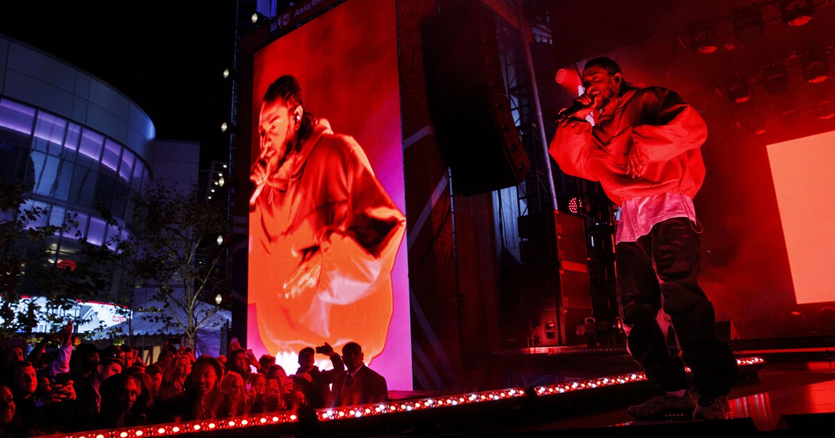 Photos Kendrick Lamar concert kicks off NBA AllStar weekend Los