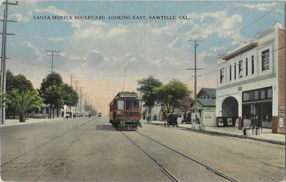 Vintage postcard depicts Sawtelle