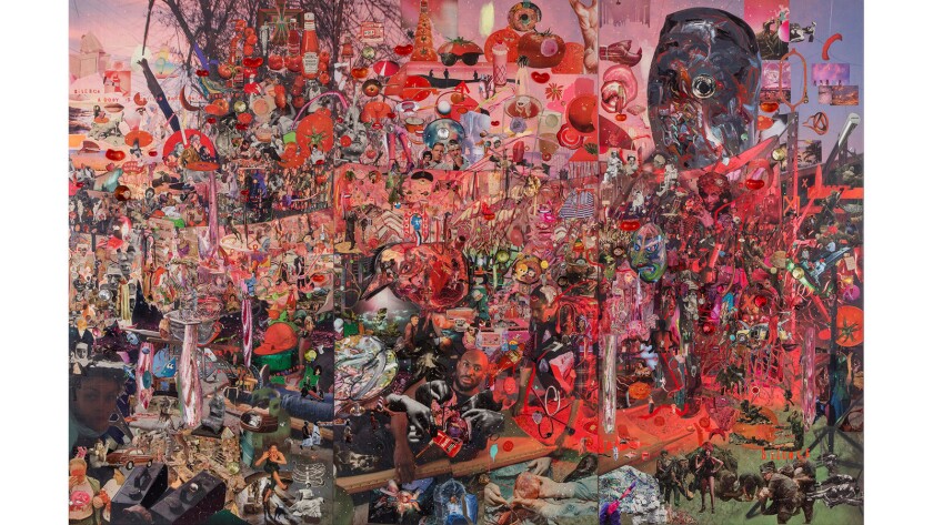 840px x 473px - Datebook: Otherworldly collage-paintings, prison art, C.O.L.A. ...