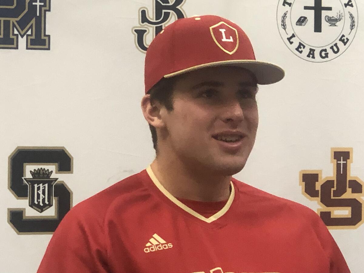 Pitcher Max Rajcic leads No. 2 Orange Lutheran.