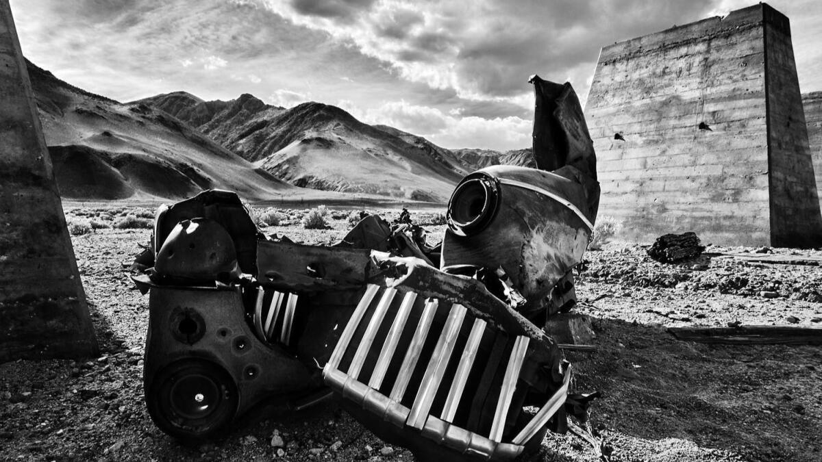 "Resting Place - Abandoned Kaiser Plant - Owens Lake, CA," 2016, by Osceola Refetoff, at Lancaster Museum of Art and History.