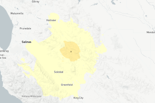 A magnitude 3.9 earthquake was reported Tuesday morning 17 miles from Hollister, Calif.