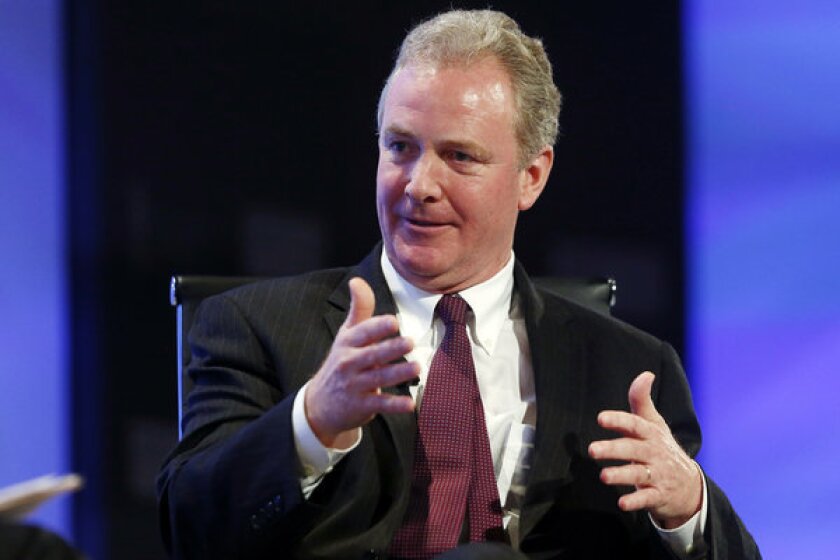 Rep. Chris Van Hollen (D-Md.), the top Democrat on the House Budget Committee, speaks about the budget at the 2013 Fiscal Summit in Washington on May 7.