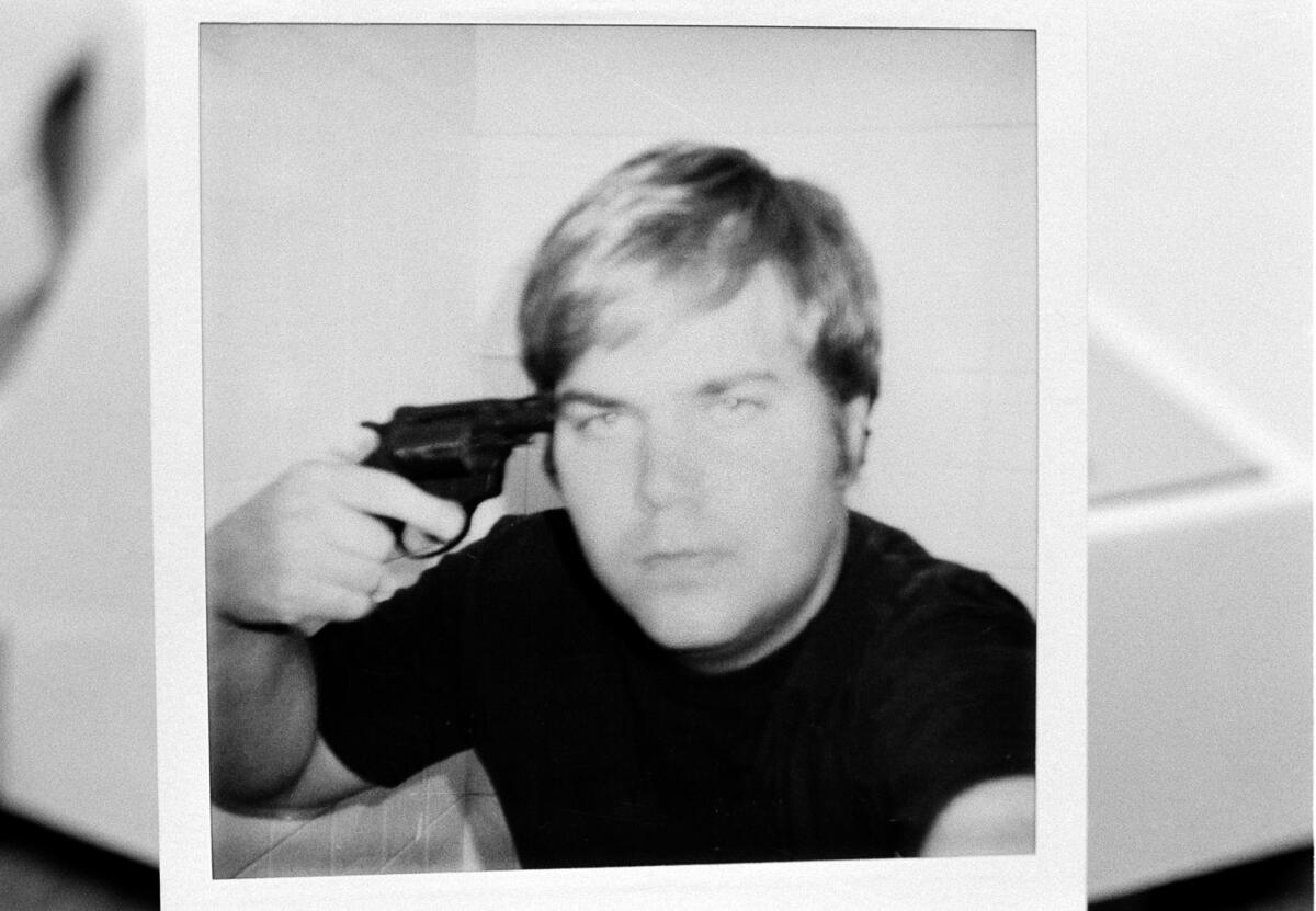 This image of John Hinckley Jr. was used as evidence during his trial. (Associated Press)