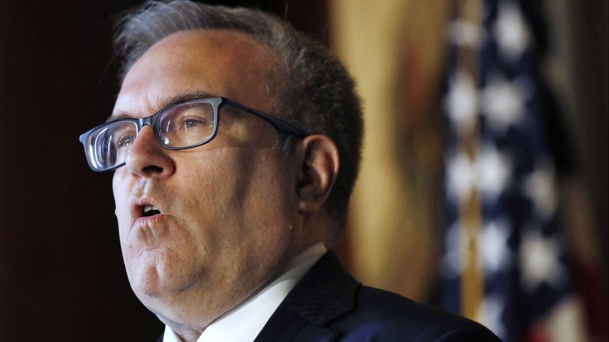Andrew Wheeler, the Environmental Protection Agency's acting administrator, said he would withdraw the "no action assurance" the agency had given glider truck manufacturers on the last day Scott Pruitt headed the agency.