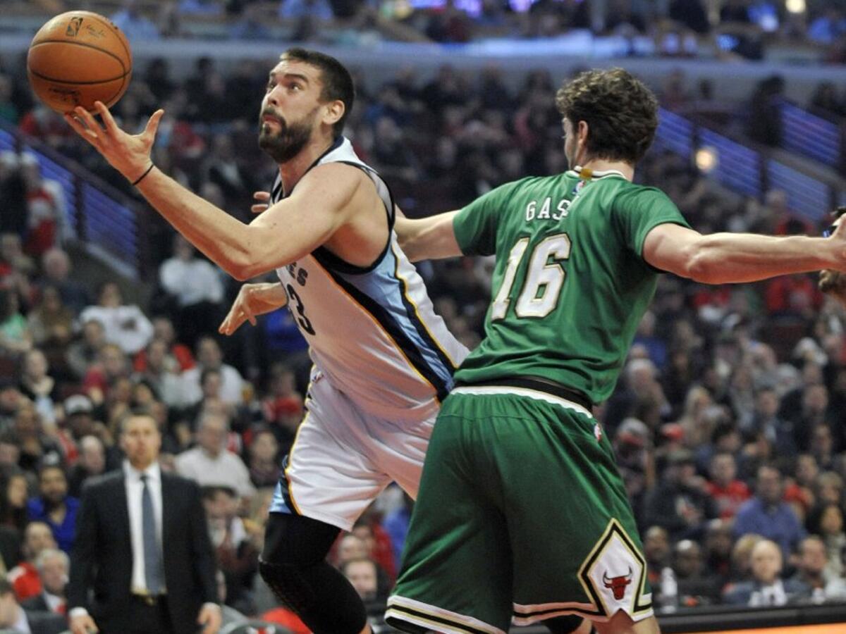 Grizzlies center Marc Gasol bested his older brother Bulls power forward Pau Gasol as Memphis beat Chicago.